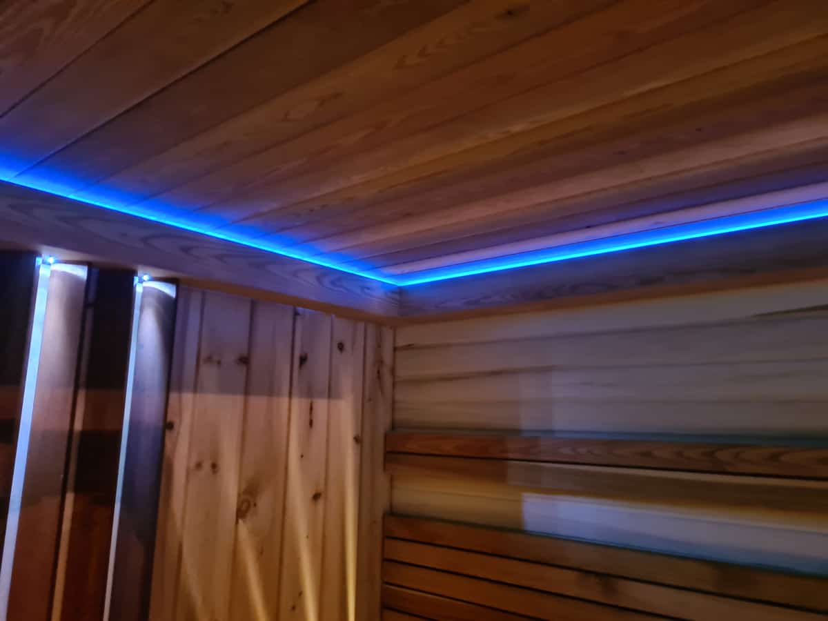 LED-подсветка парной — вилла в Крашичах, Черногория