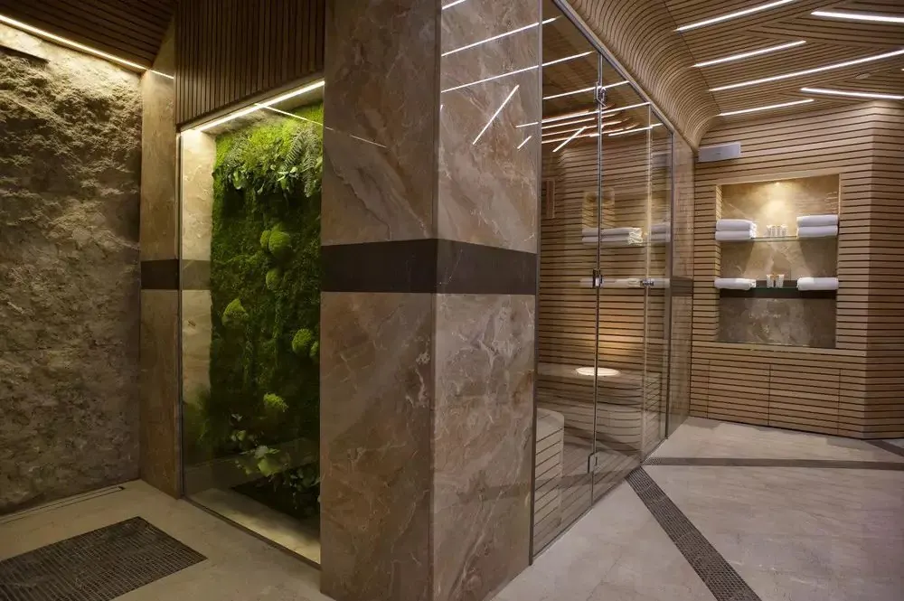 Комплексная SPA-зона Arix с камнем, деревом и стеклом